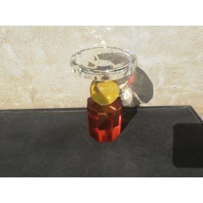 Speedtsberg, Noa, Fyrfadsstage (krystal), D10x14 cm., klar/gul/amber