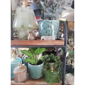 Speedtsberg, Skjulerst (2 stk.) i keramik, grn mix