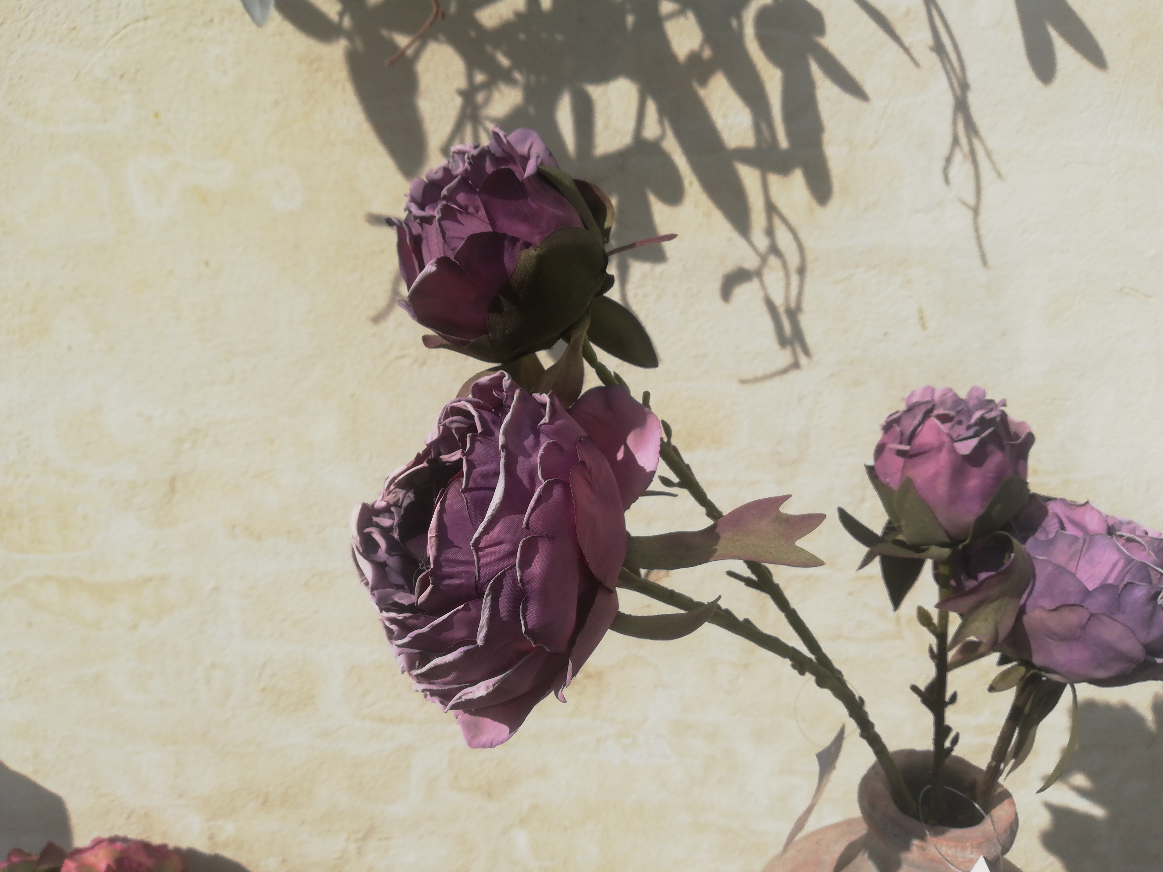 DEKO FLORALE, Kunstig pon (trret udtryk), 50 cm., lilla