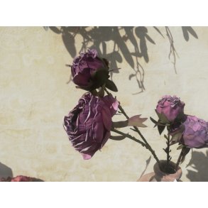 DEKO FLORALE, Kunstig pon (trret udtryk), 50 cm., lilla