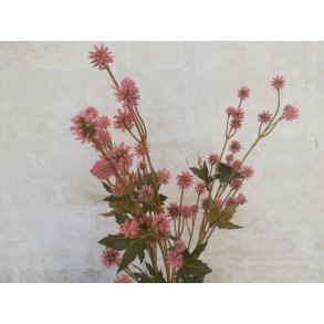 DEKO FLORALE, Gren med blomster, Sanicula, 68 cm, lyserd