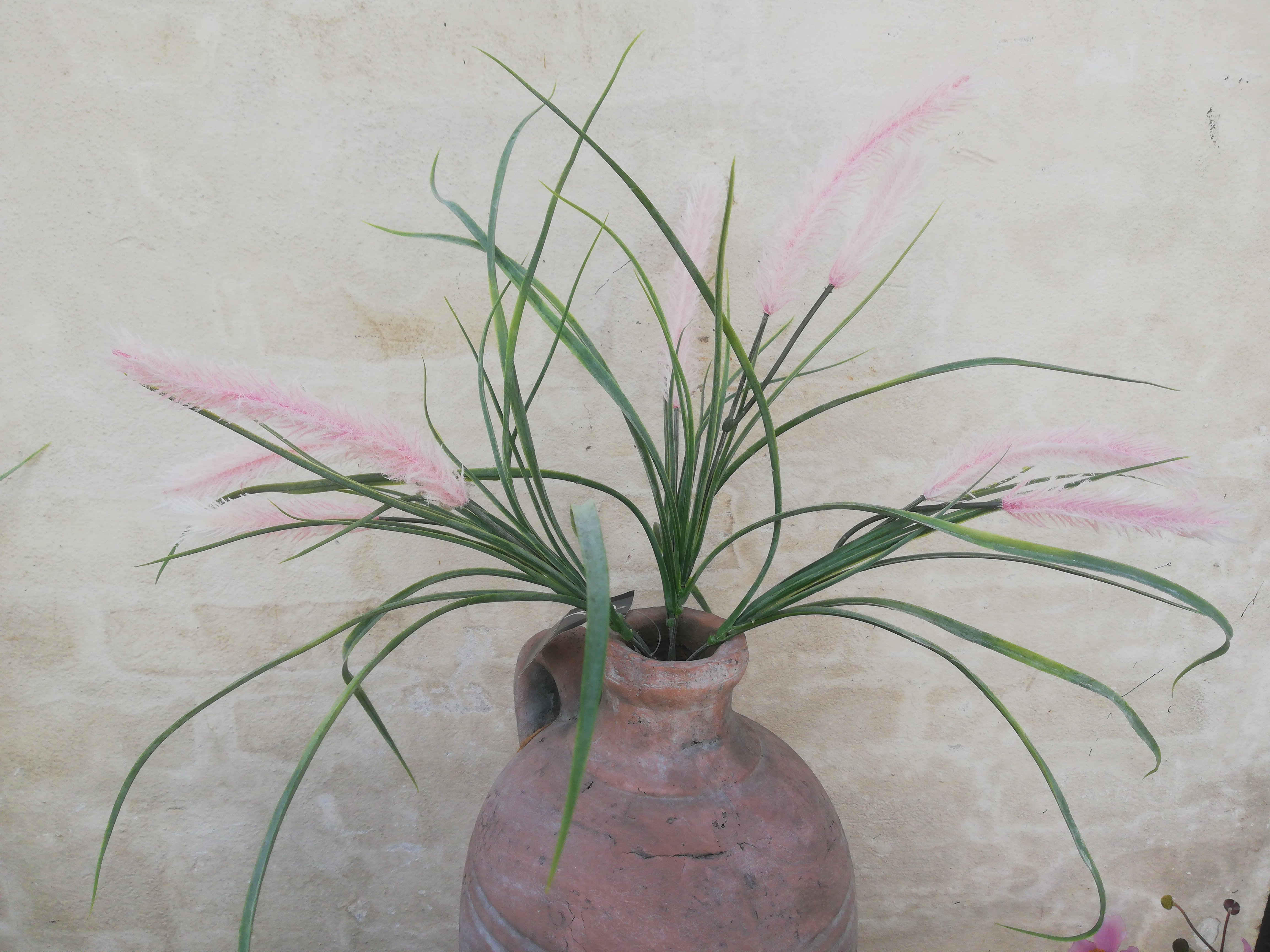 DEKO FLORALE, Kunstigt grs, 42cm, lyserd