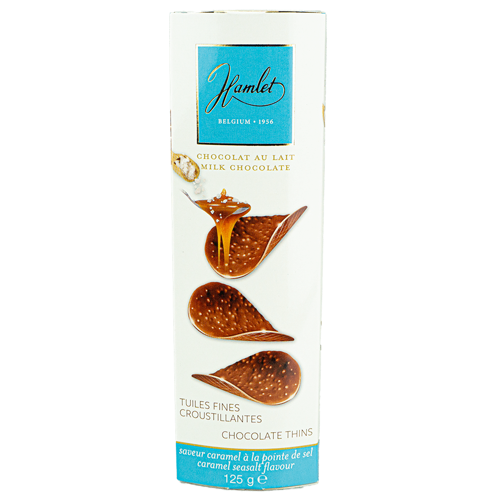 Gourmeture, Hamlet Chocolate Thins,100g., Lys med crispy saltkaramel