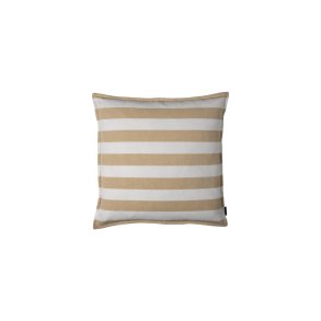 Speedtsberg, Pude med striber, 50 x 50 cm., gul/hvid