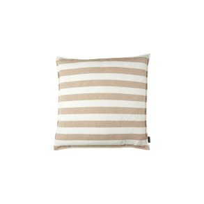 Speedtsberg, Pude med striber, 60 x 60 cm., valnd/hvid