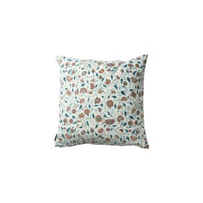 Speedtsberg, Pude med mnster, 50 x 50 cm., lyserd/grn/offwhite