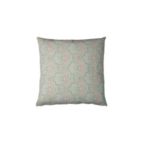 Speedtsberg, Pude med mnster, 60 x 60 cm., grn/lyserd