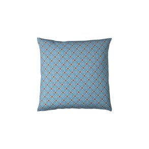 Speedtsberg, Pude med mnster, 60 x 60 cm., bl/lyserd/offwhite