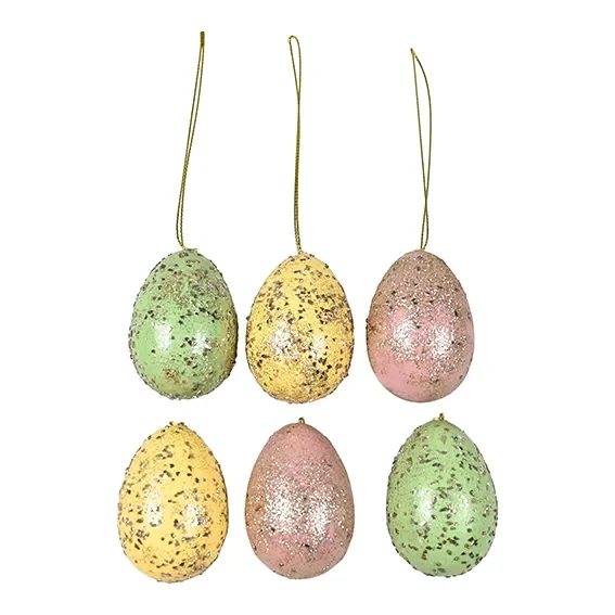 Det Gamle Apotek, P�ske�g, 6 stk. i pose, gul/gr�n/lyser�d