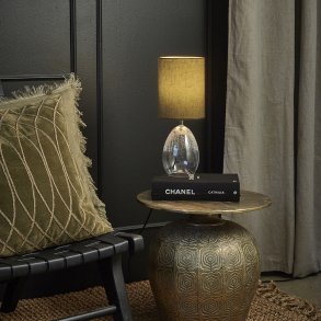 Speedtsberg, Bordlampe (glas/velour), D15,5 x H39 cm.