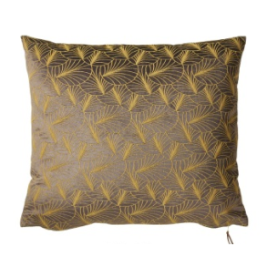 Speedtsberg, Pude med velor, 45 x 45 cm., gylden med gul