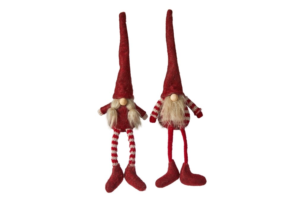 Speedtsberg, Kaj og Line nisse med ben, H20 cm.