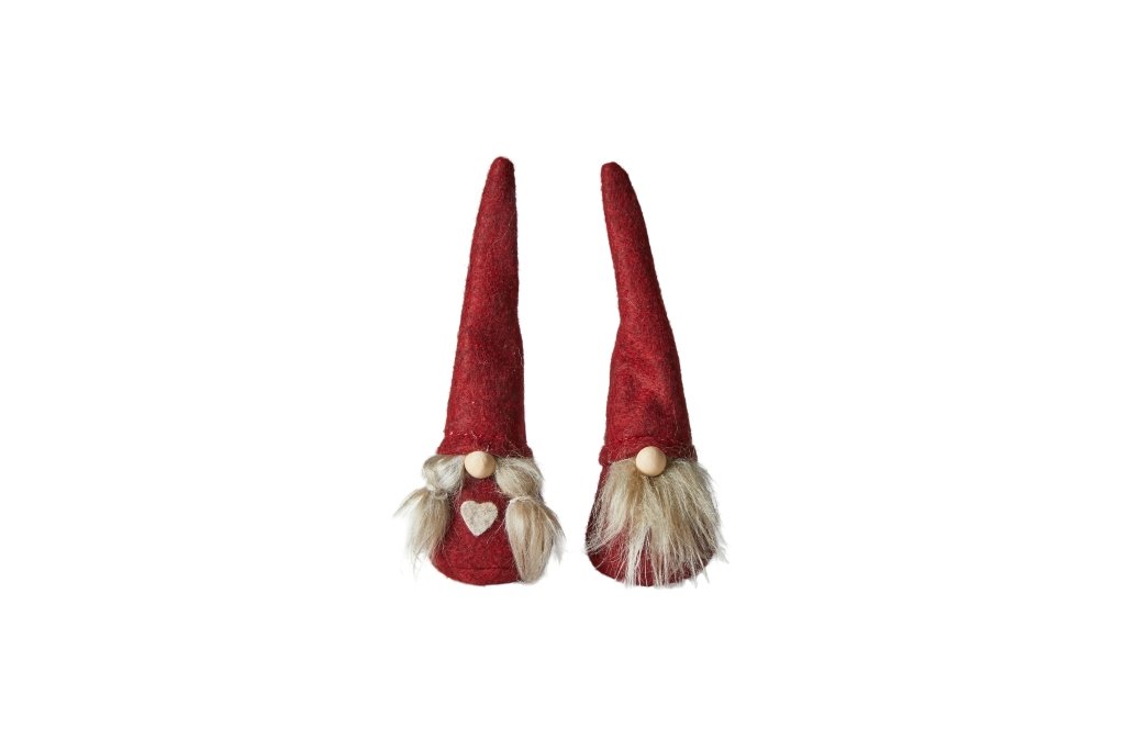 Speedtsberg, Kaj og Line nisse, H13 cm., R�d
