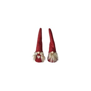 Speedtsberg, Kaj og Line nisse, H13 cm., R�d
