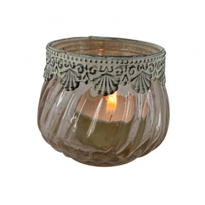 La Vida, Ivy fyrfadsglas, rosa, blget glas