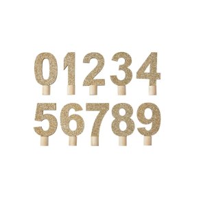 Speedtsberg, Tal 0-9 til stager med kertelys