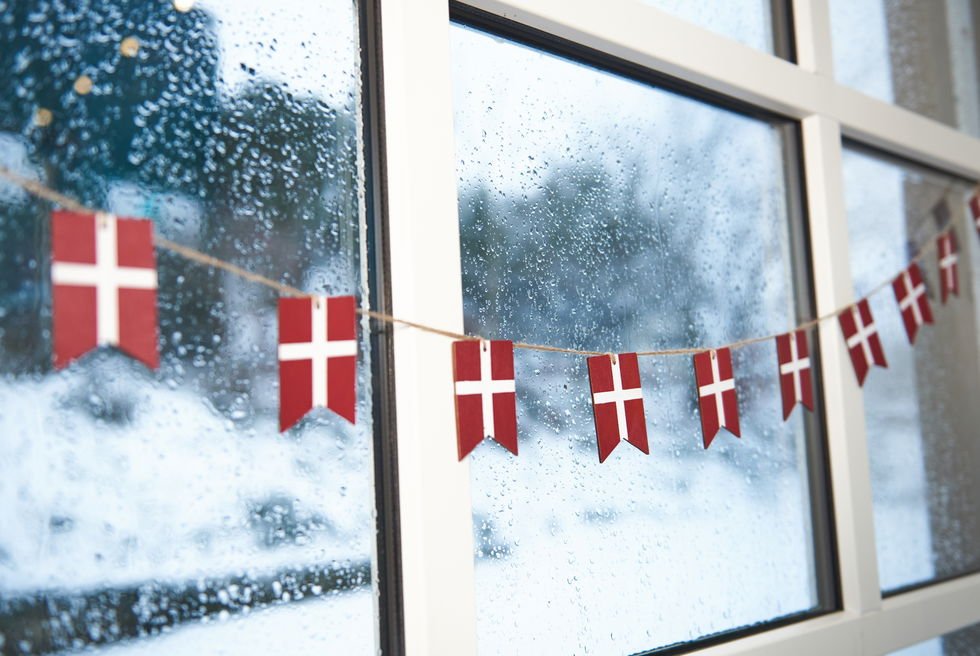 Speedtsberg, Flagranke med 12 flag i tr, 165cm