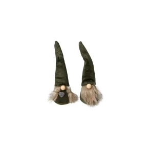 Speedtsberg, Kaj og Line nisse, H13 cm., Gr�n
