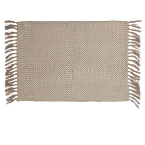 Fondaco, Dkkeserviet med frynser, Lin/offwhite