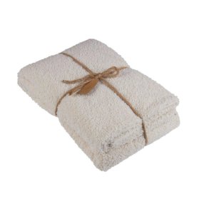 Fondaco, TED, Plaid, 120x150cm., Offwhite