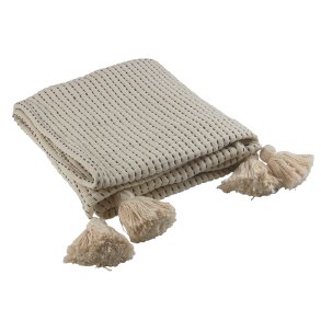 Fondaco, MARVIN, Plaid, 120x150cm., Sand