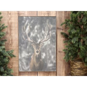 Chic Antique, Billede med kronhjort i tr ramme