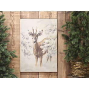 Chic Antique, Billede med rdyr i tr ramme