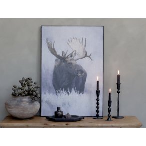 Chic Antique, Billede med elg og sort ramme