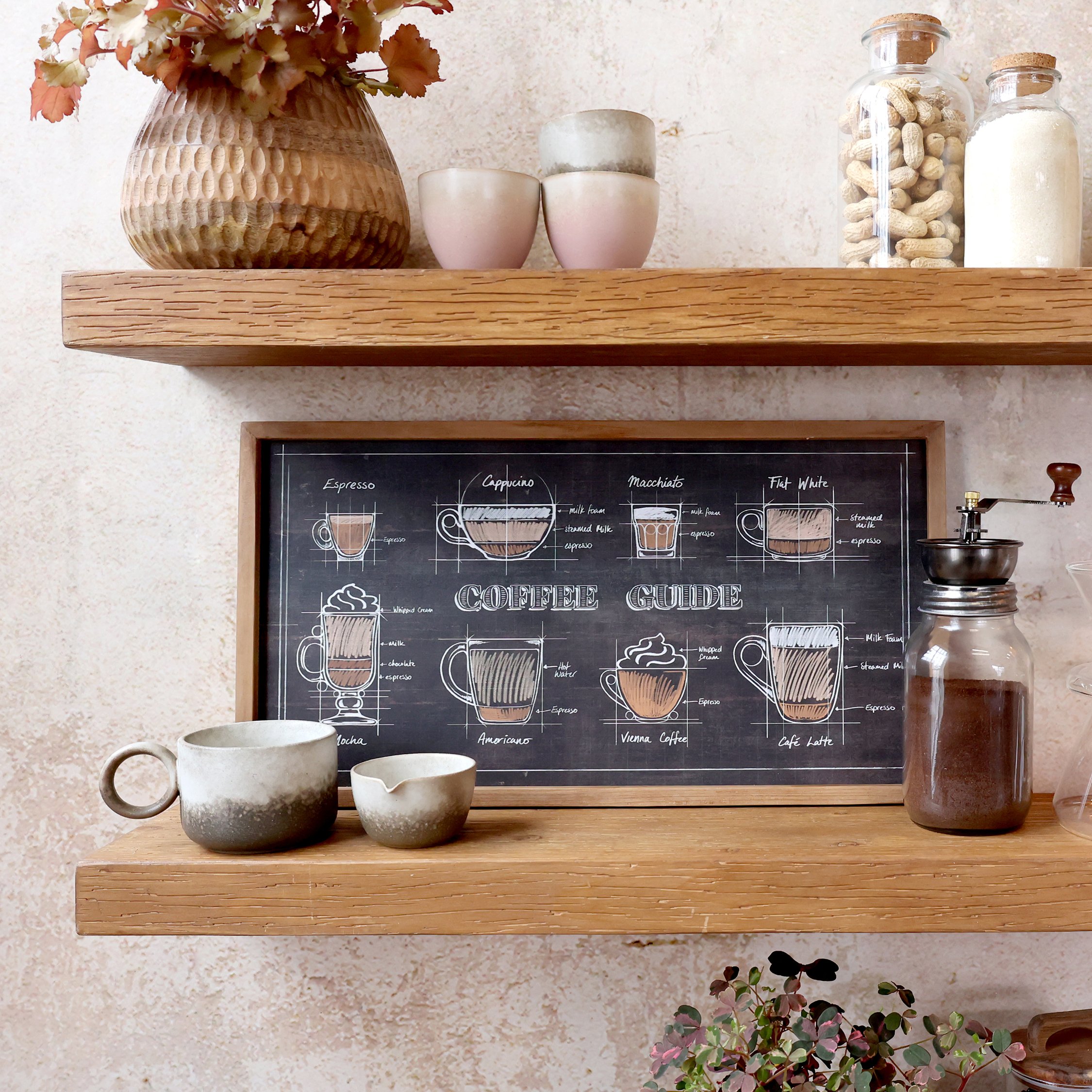 Chic Antique, Billede med kaffemotiv og naturramme