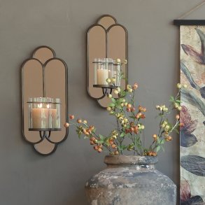 Chic Antique, V�gspejl med lysestage