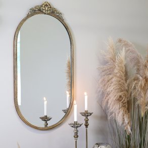 Chic Antique, Spejl med perlekant og dekor