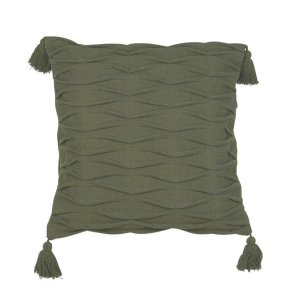 Fondaco, SORAYA, Pude med fyld, Grn, 48 x 48 cm.