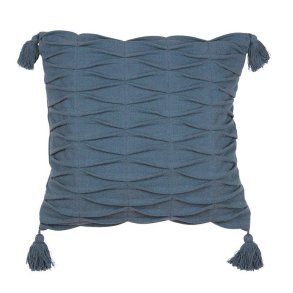 Fondaco, SORAYA, Pude med fyld, Petrol, 48 x 48 cm.