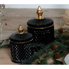 La Vida, Liva krukke med guldkant, sort