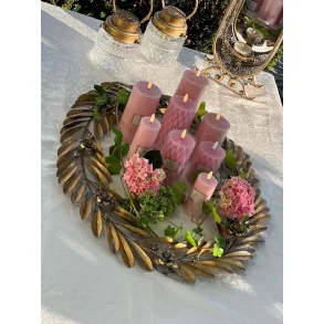 La Vida, Bladkrans til deko, antik guld