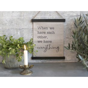 Chic Antique, Lrred til ophng, When we have each other