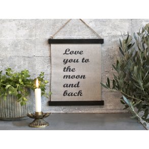 Chic Antique, Lrred til ophng, Love you to the moon and back