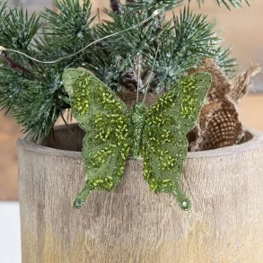 La Vida, deko sommerfugl med clips, grn