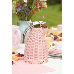 Ib Laursen, Termokande, lyser�d, polyrattan h�ndflettet, 1,5 L. 