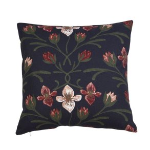 Fondaco, Pudebetrk med amarylis, Sort, 48 x 48 cm.