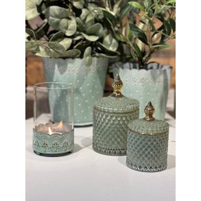 La Vida, Liva krukke med guldkant, jadegrn