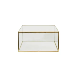 Speedtsberg, Kasse med l�g, 25x25x13 cm, antik guld