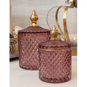 La Vida, Liva krukke med guldkant, rosa