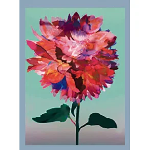 La Vida, Kort med stor blomst (rd)