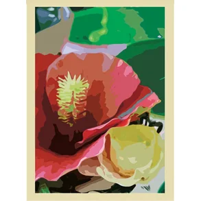 La Vida, Kort med blomst (rd)