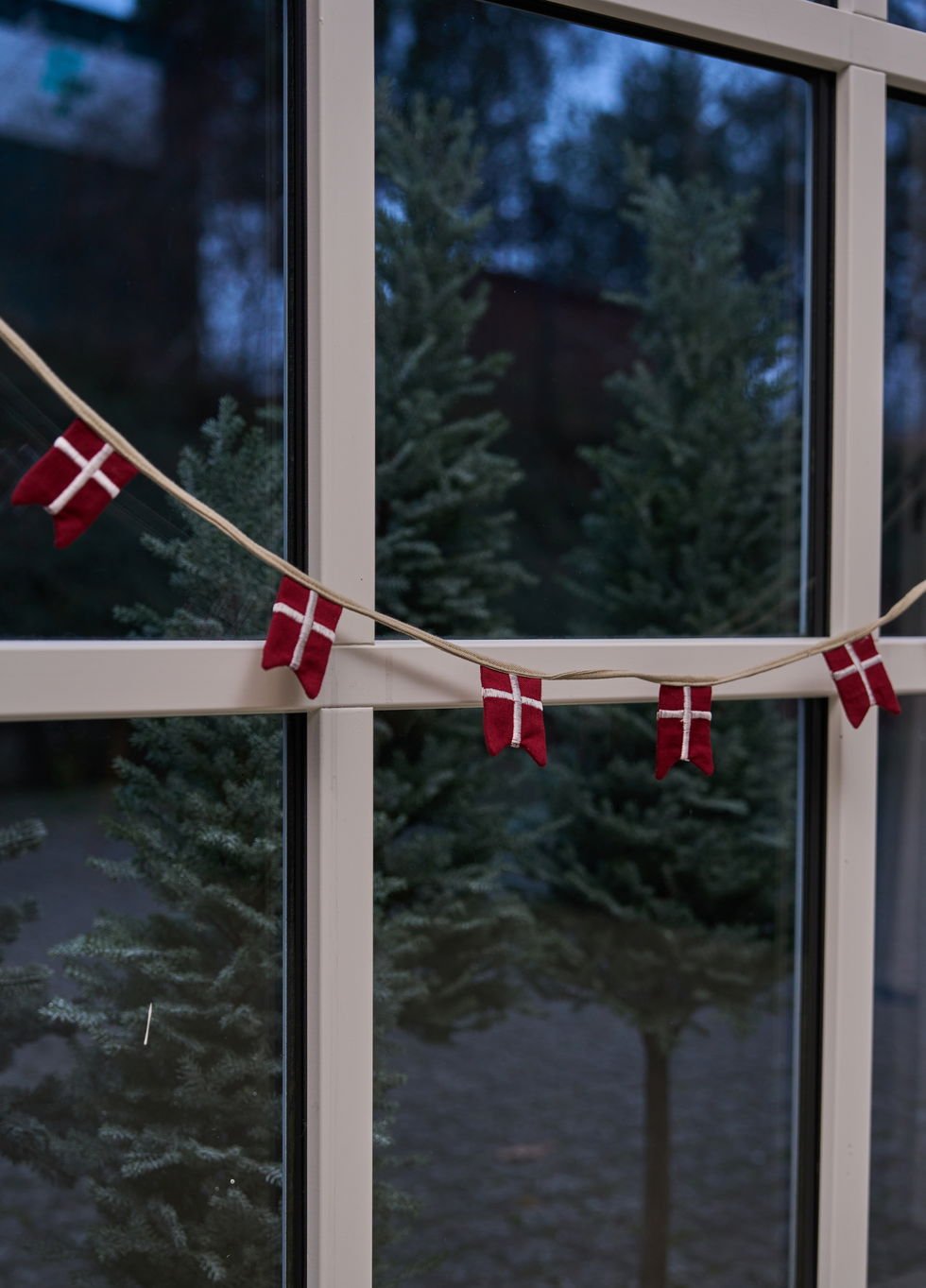 Speedtsberg, Flagranke med 8 flag (6 x 8 cm.), 225cm