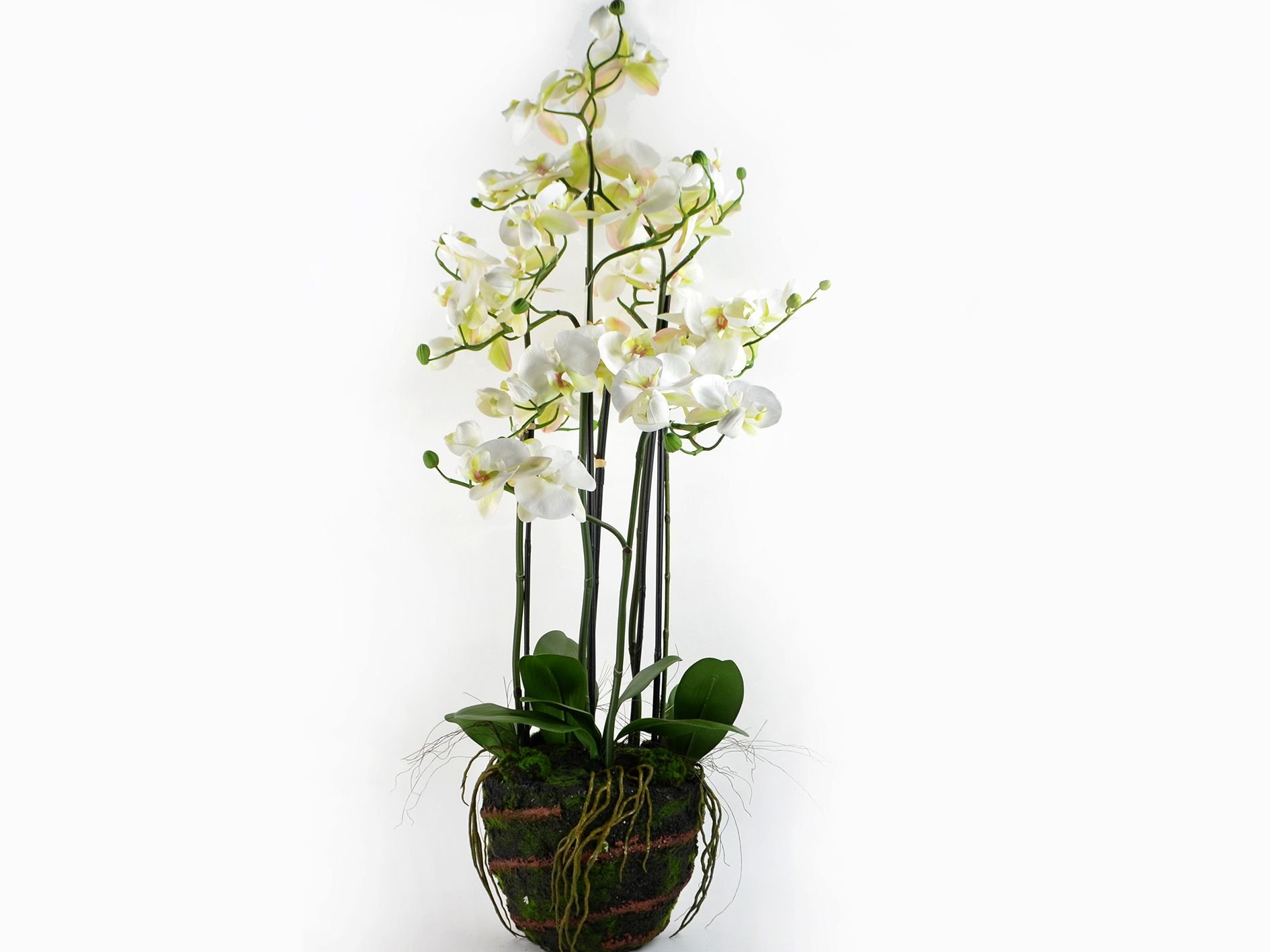 DEKO FLORALE, Kunstig orkid, 97 cm.