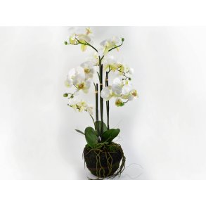 DEKO FLORALE, Kunstig orkid, 78 cm.
