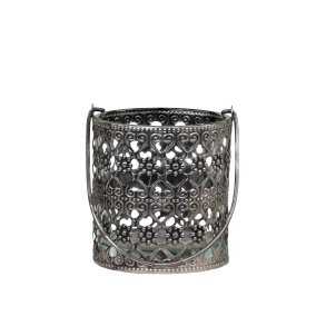 Chic Antique, Lanterne med hank og mnster, 8cm. hj