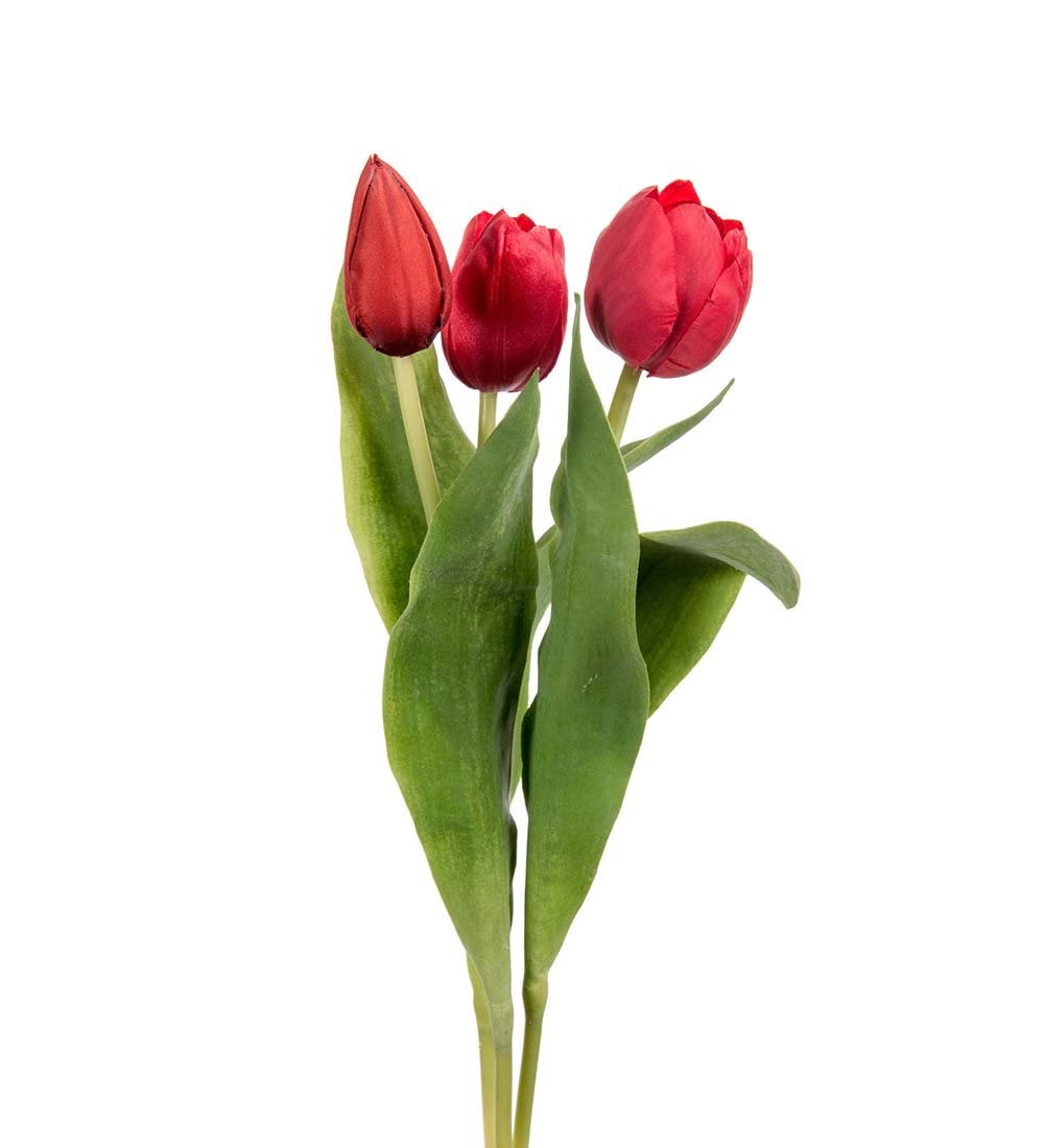 Mr Plant, Kunstig tulipan mix, Rd, H36 cm